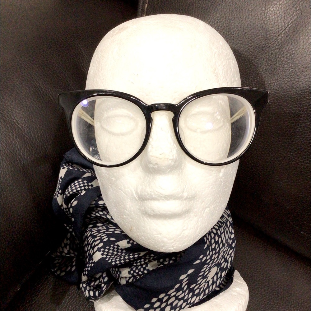 Sama JOSSE Black/White Panto Round Eyeglasses Frames